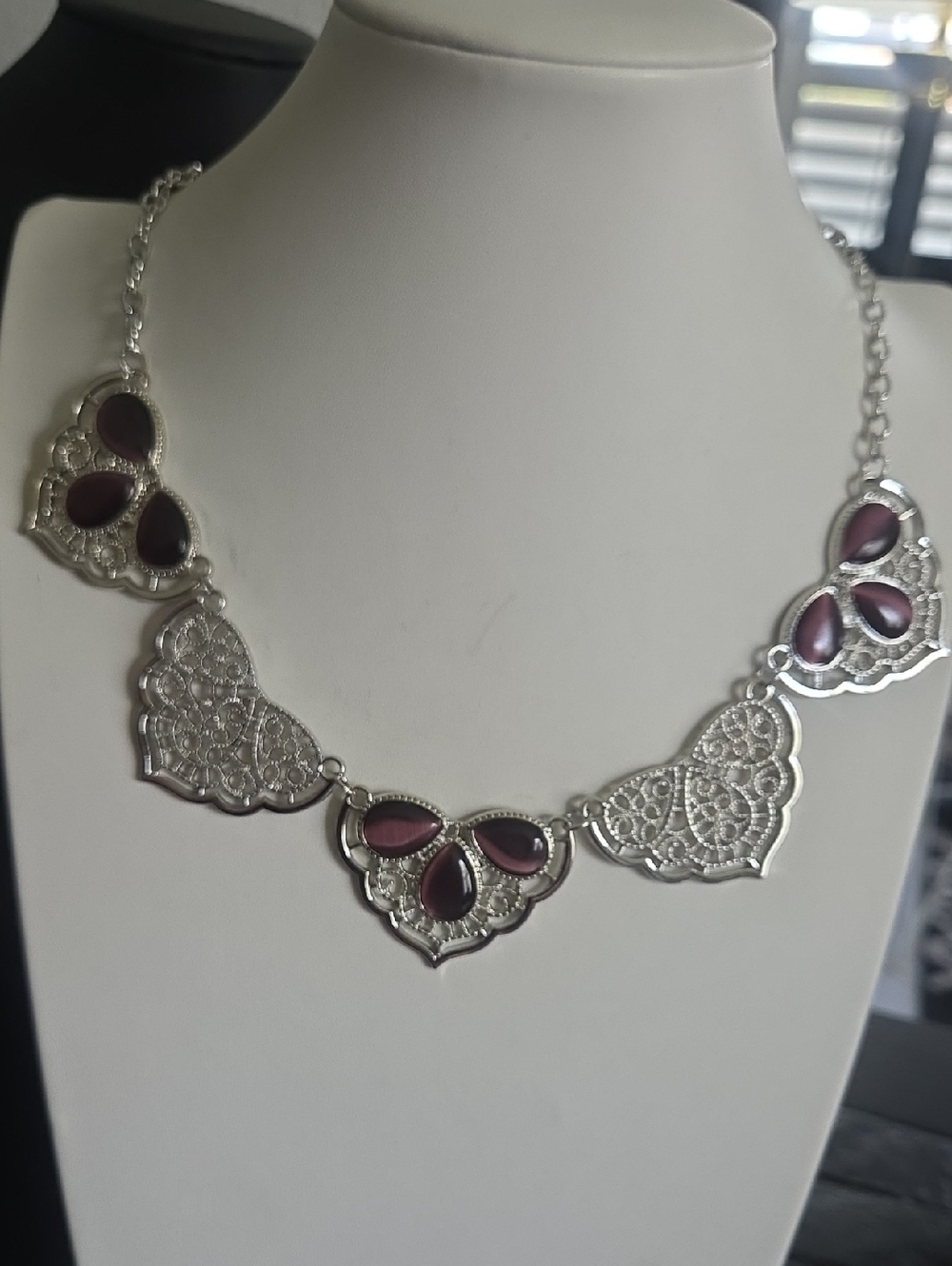 Paparazzi East Coast Essence Purple Moonstone Necklace NWT